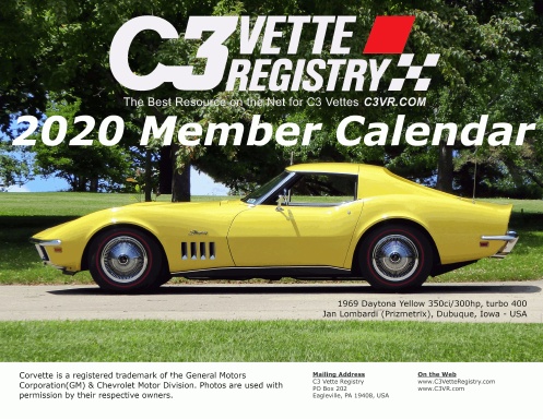 C3VR 2020 Member Calendar