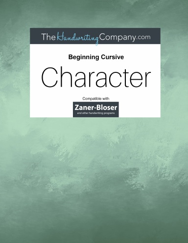 ZB - Character - Beginning Cursive