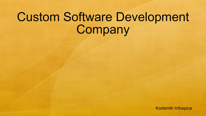 Custom Software Development Company