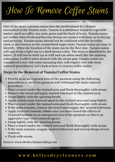 How To Remove Coffee Stains