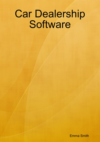 Car Dealership Software