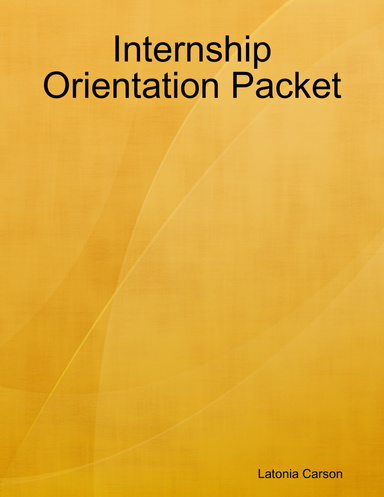 Internship Orientation Packet