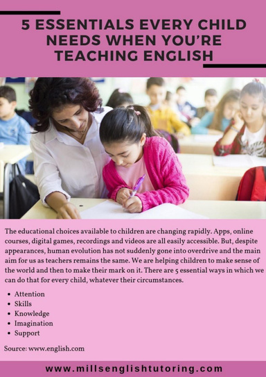 5 essentials every child needs when you’re teaching English