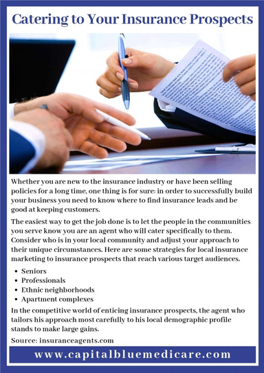 Catering to Your Insurance Prospects