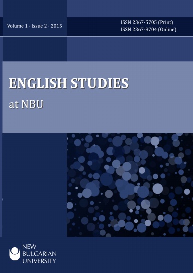 English Studies At NBU, Vol1, Issue 2, 2015