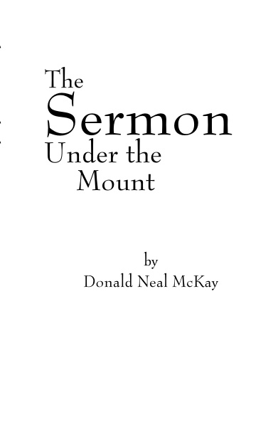 The Sermon Under The Mount