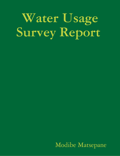 Water Usage Survey Report