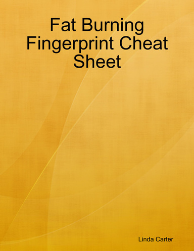 Fat Burning Fingerprint Cheat Sheet