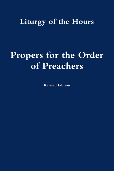 Propers Of The Office For The Order Of Preachers Full Size