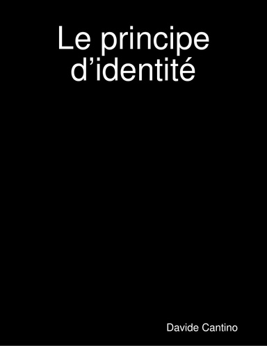 Le principe d’identité