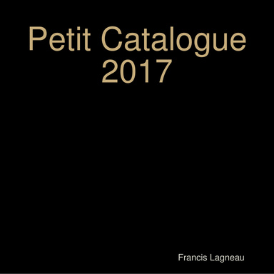 Petit Catalogue 2017