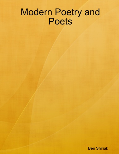 Modern Poetry and Poets