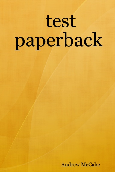 test paperback