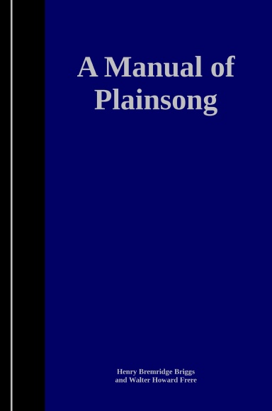 A Manual of Plainsong
