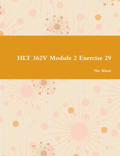 HLT 362V Module 2 Exercise 29