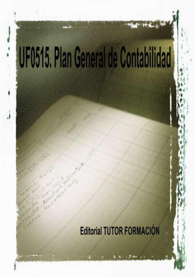 Plan general de Contabilidad. UF0515