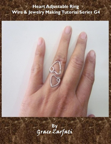 Heart Adjustable Ring:  Wire & Jewelry Making Tutorial Series G4