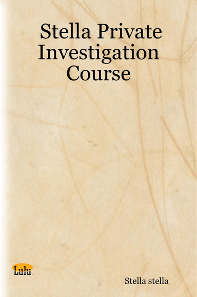 Stella Private Investigation Course