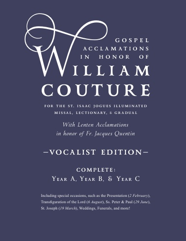 VOCALIST, Gospel Acclamations: William Couture (172 pages)