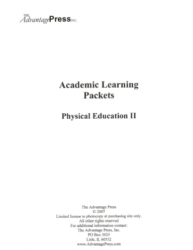 Physical Education Notebook 2