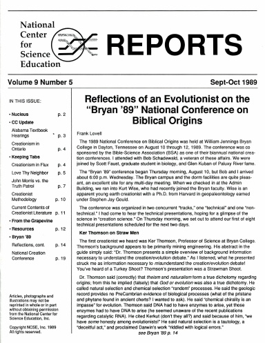 NCSE Reports 9.5
