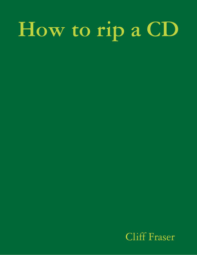 How to rip a CD