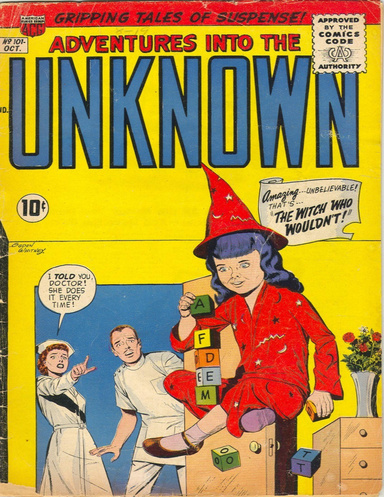 Adventures into the Unknown Number 101 Horror Comic Book