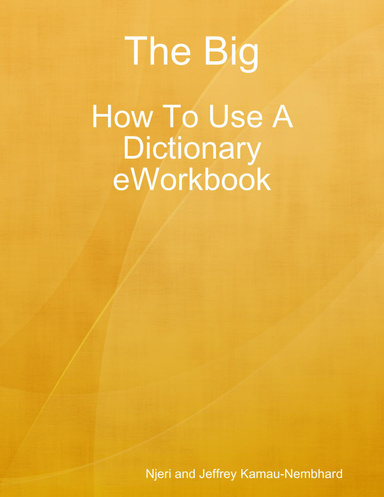 The Big How To Use A Dictionary eWorkbook