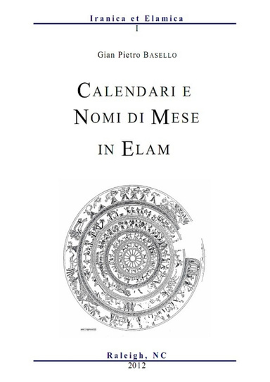 Calendari e nomi di mese in Elam