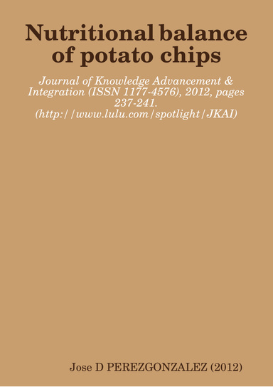 Nutritional balance of potato chips