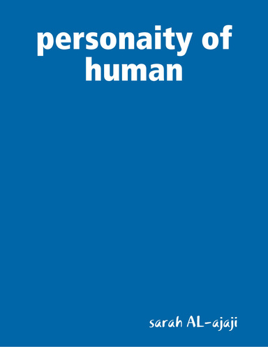 personaity of human