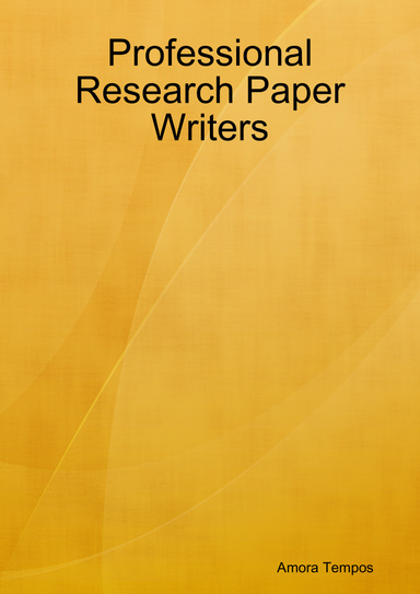 Professional Research Paper Writers