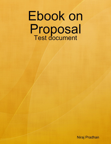 Ebook on Proposal