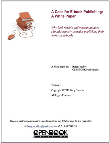 A Case For E-book Publishing: A White Paper