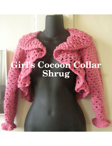 Girl's Cocoon Collar Shrug
