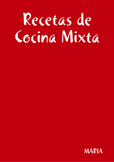 Recetas de Cocina Mixta