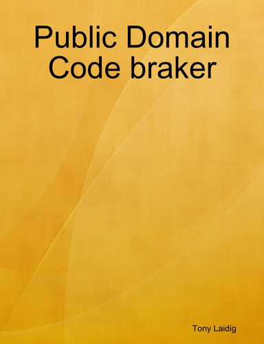 Public Domain Code braker