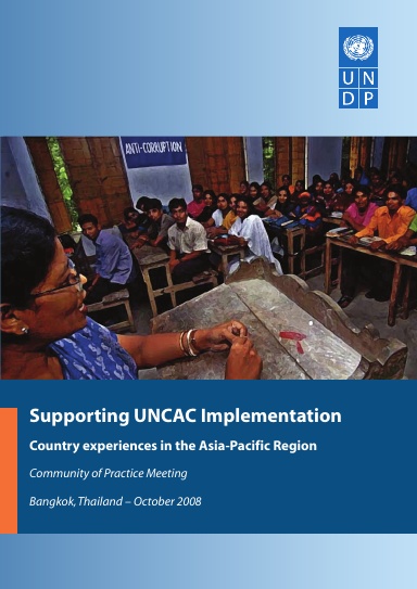 Supporting UNCAC implementation