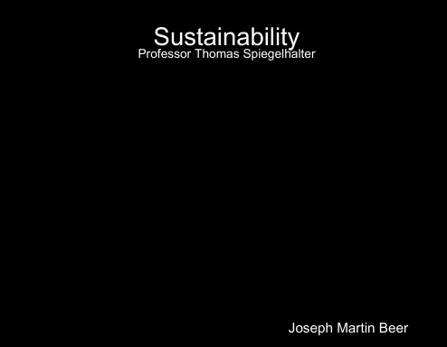 Sustainability