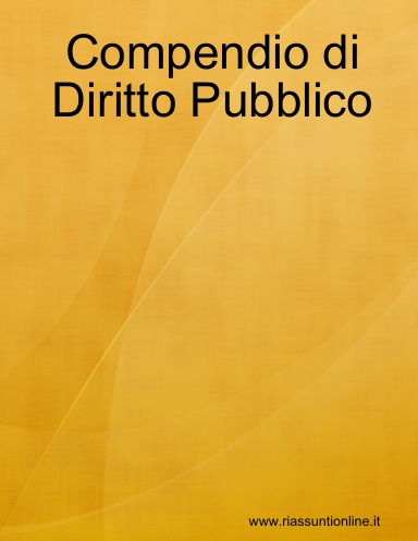 Compendio di Diritto Pubblico