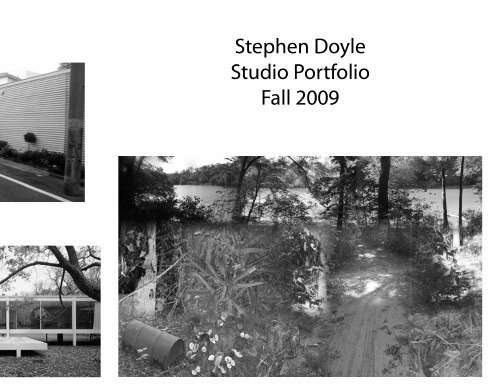 Studio Portfolio Fall 2009