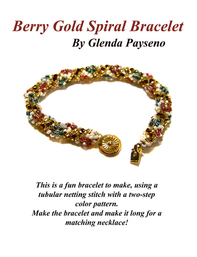 Berry Gold Spiral Bracelet