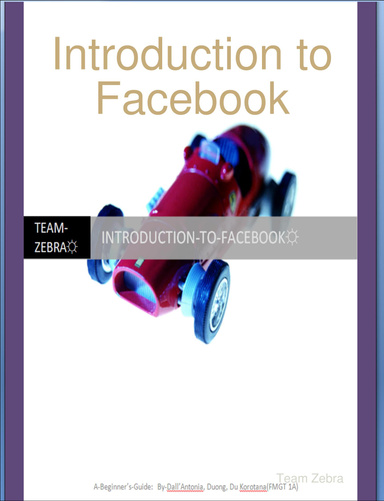 Introduction to Facebook