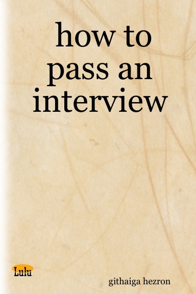 how to pass an interview