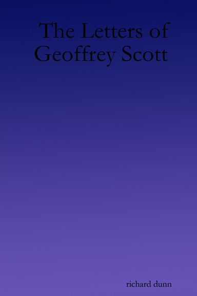 The Letters of Geoffrey Scott