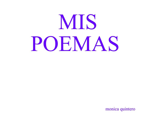 MIS POEMAS