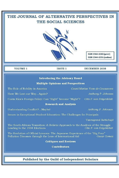 Journal of Alternative Perspectives in the Social Sciences