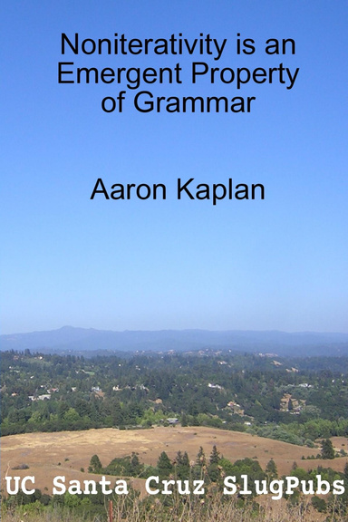 Noniterativity is an Emergent Property of Grammar