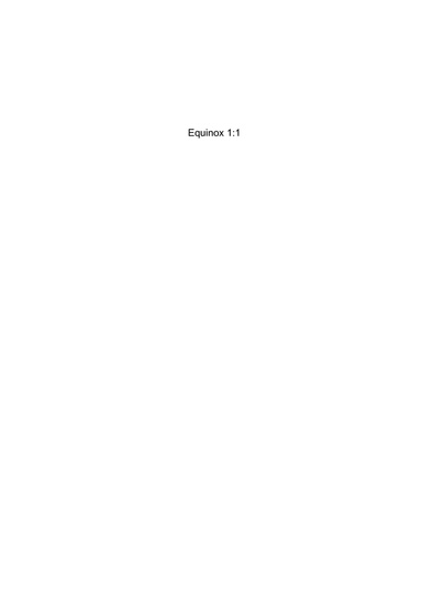 Paperback Equinox 1:1