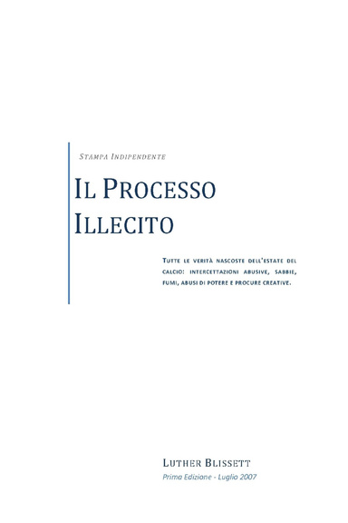 Il Processo Illecito
